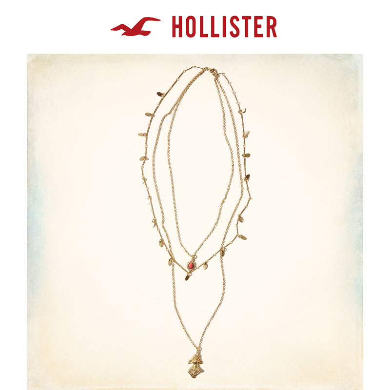 Hollister 2016春装新款层叠式猴子造型项链 女 115645