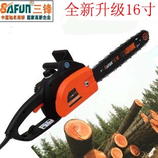 Promotion Three frontal electric chainsaw 2200W High power 16 inch High power logging saw electric saw wood head electrical data chain