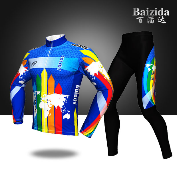 100 Zida Summer long Speedskating Speed Skating Riding Suit Children's Wheel Slip Suit Balance Car Clothing Dragon Boat Race Suit Blue