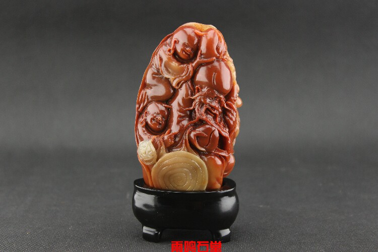 Shoushan Stone old hibiscus stone boutique ornaments 