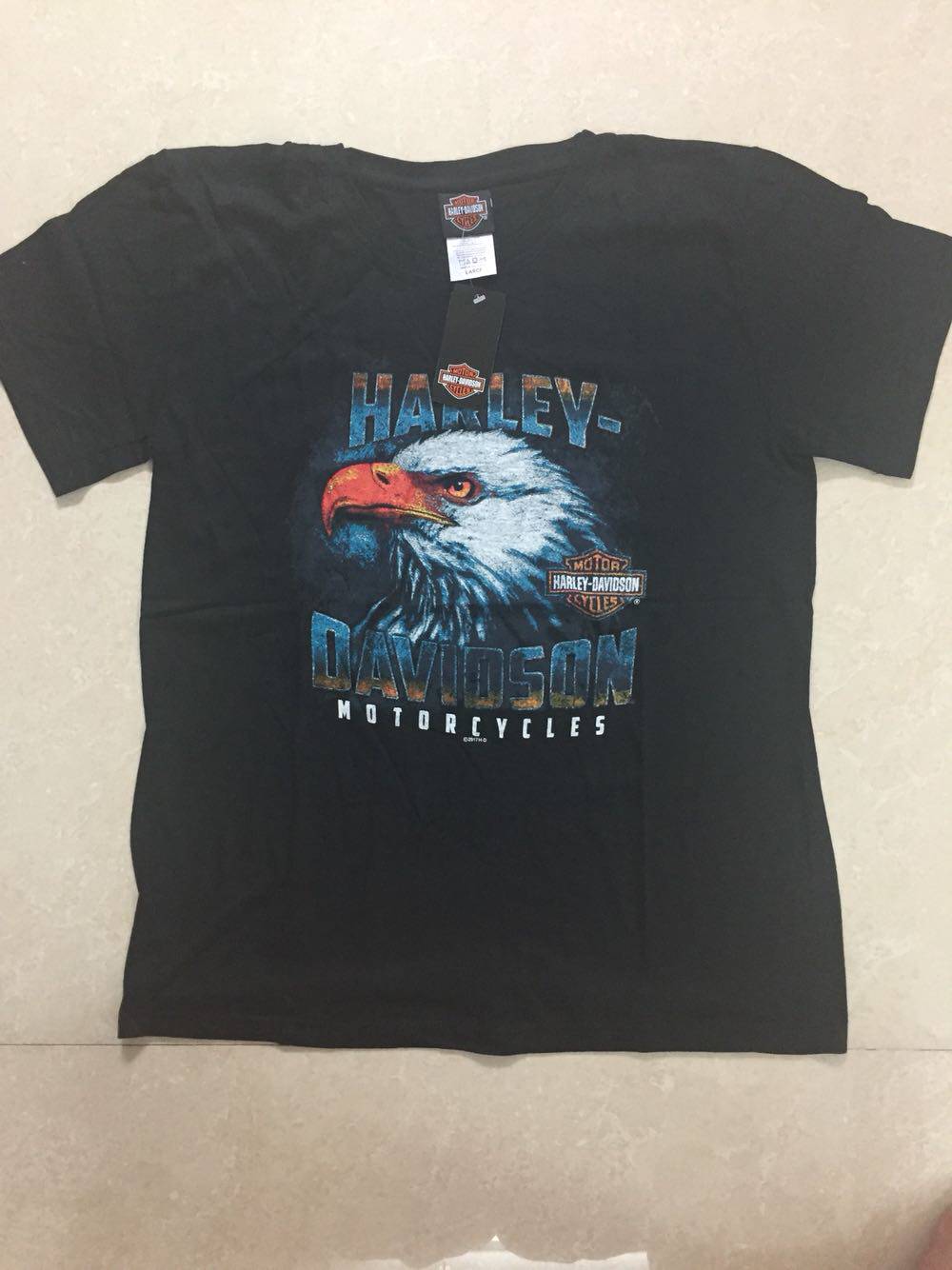 Harley T-shirt Harley short T-shirt Motorcycle short T-shirt Beat the United States Punk short T-shirt