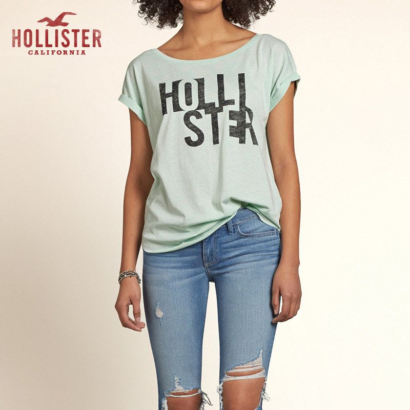 Hollister 标识图案 T 恤 女 89109