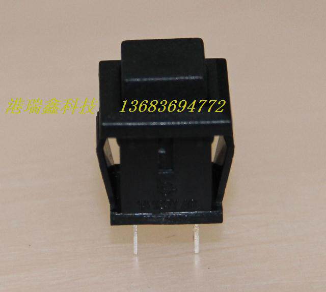 Electronic switch button switch square without lock normal open key switch RESET black reset switch PB307B