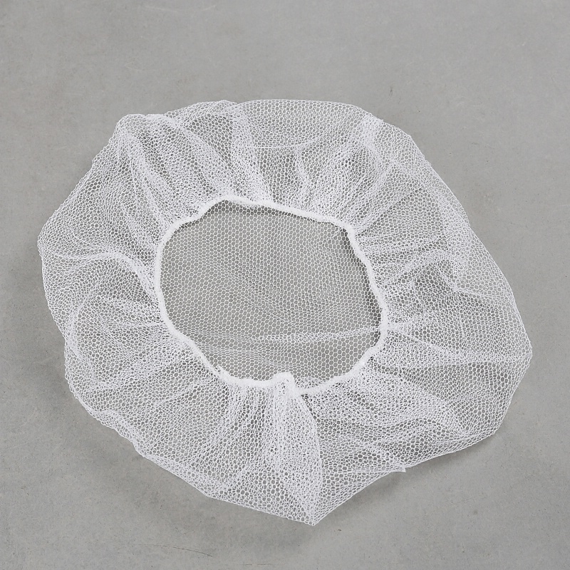 Disposable hats Disposable nylon mesh caps, dust-proof, hair-dropping, breathable hair-net caps, 100 packs