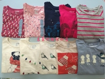 Gap counter girls print round neck long sleeve T-shirt 138878 988233 988242