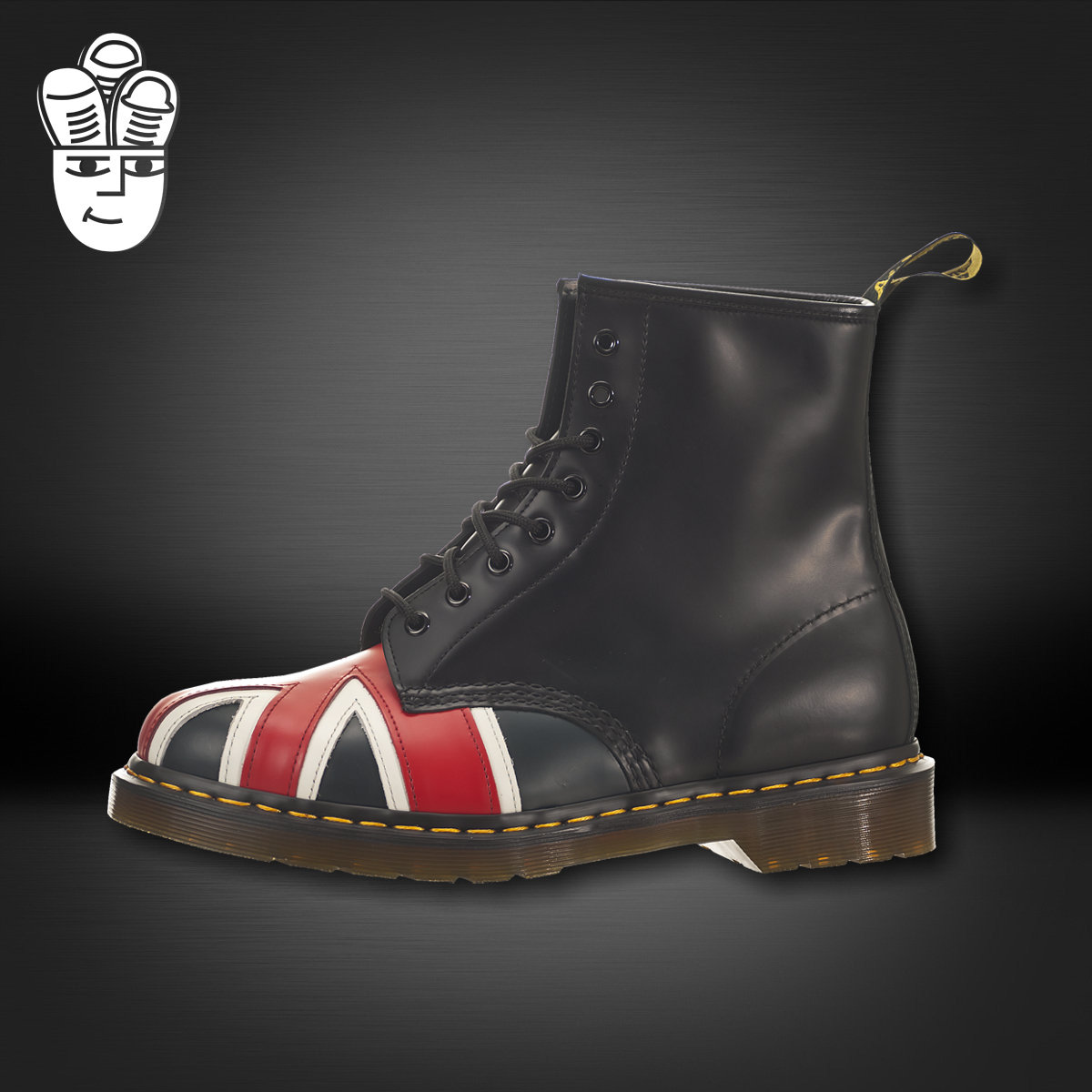 Dr. Martens Union Jack 8-Eye Boot马丁大夫男子高帮马丁靴 潮靴