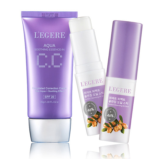 LEGERE水透亮CC霜35G+卸妝好棒12ML_1組