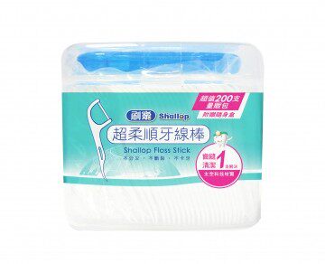 刷乐 超柔顺牙线棒200支/盒(裸装)台湾官网直邮进口