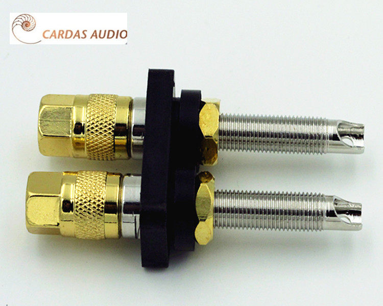 USA Cardas CCGR L Purple Copper Rhodium Plated Speaker Pole