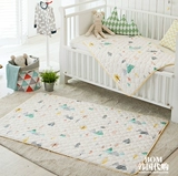 Хлопковый детский матрас, кроватка для раннего возраста, водонепроницаемая хлопковая маленькая простыня, можно стирать