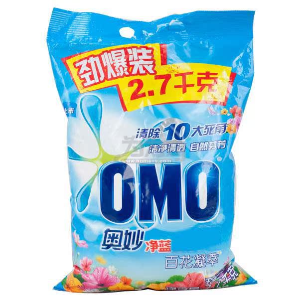 奥妙 净蓝全效百花凝萃洗衣粉 2.7kg正品特价