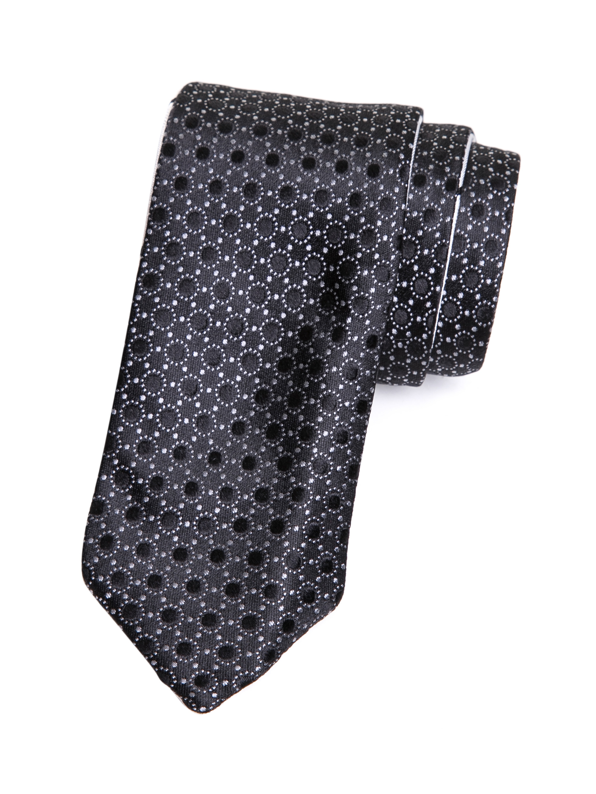 Dolce&Gabbana 黑色波点组合拼接领带