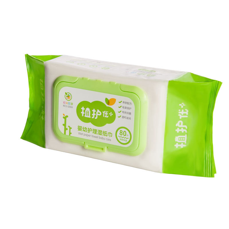 【天猫超市】植护 婴儿湿巾纸带盖80抽 宝宝新生儿儿童湿纸巾bb