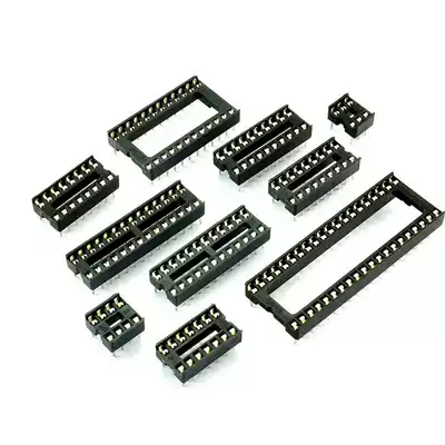IC socket integrated block in-line DIP single chip chip base 8P 14 16 20 28 40P foot