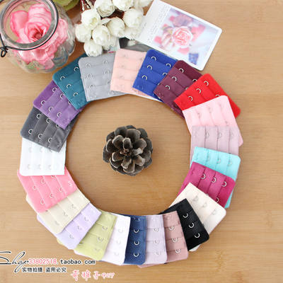 Women's underwear extended buckle bra buckle extended buckle bra buckle multi-row buckle elastic band elastic extended buckle 3 buttons