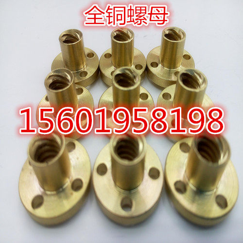 不锈钢梯形丝杆螺母 T8丝杆螺母 多头丝杆 直径8mm 梯形丝杆