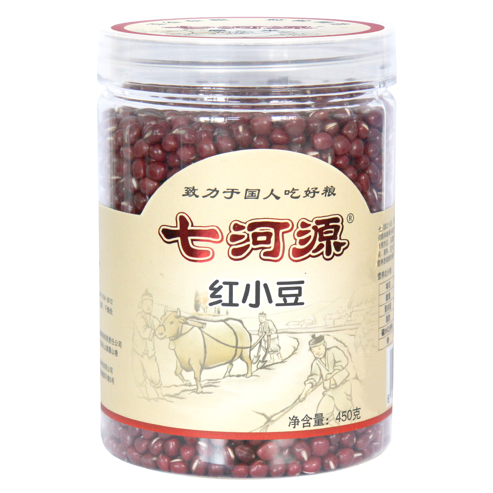 【天猫超市】七河源红小豆450g/罐 五谷杂粮 色泽红润 豆沙含量高