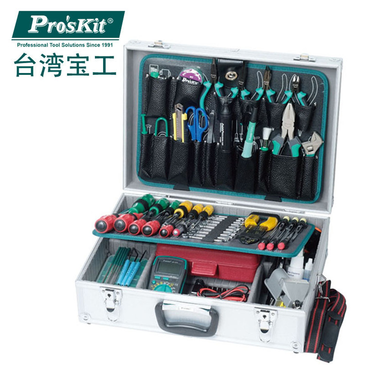 Taiwan Treasure Work 1PK-1900NB-1 Electronic Electrician Tool Group Luxury Maintenance Repair 68 pieces of multifunction