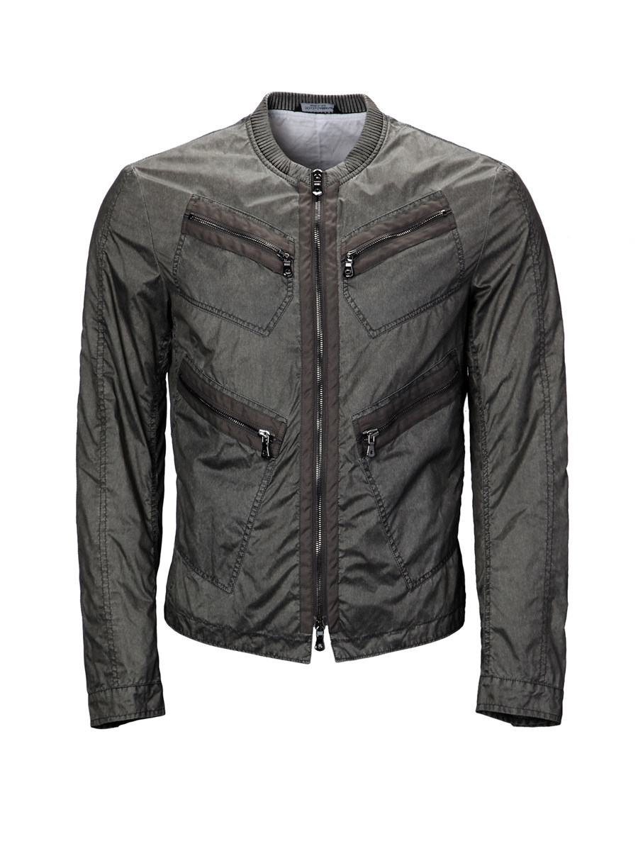 Dolce&Gabbana 墨绿色多袋拉链式长袖外套