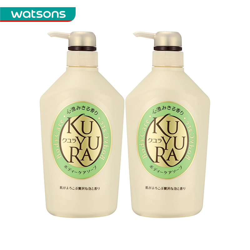 【屈臣氏】资生堂可悠然美肌沐浴露(碧野悠悠)550ml*2件