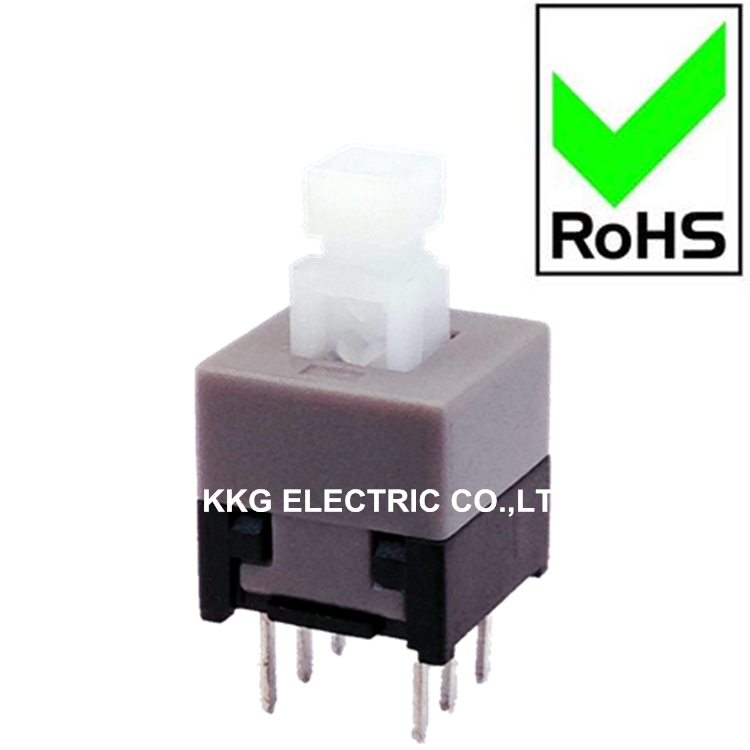 8 5*8 5 self-lock switch square head high life 10W key switch 8 5x8 5 self-lock keystone switch