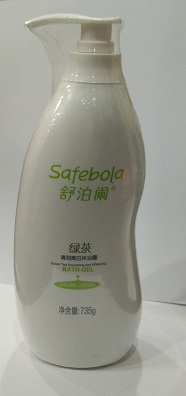 三生 舒泊阑 绿茶清润滋养沐浴露735g  按压式 瓶装沐浴乳包邮