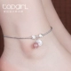 TOPGIRL vòng chân dâu pha lê nữ phiên bản Hàn Quốc của thời trang tươi hoang dã 925 vòng chân bạc quốc gia trang sức mắt cá chân những mẫu lắc chân đẹp nhất Vòng chân