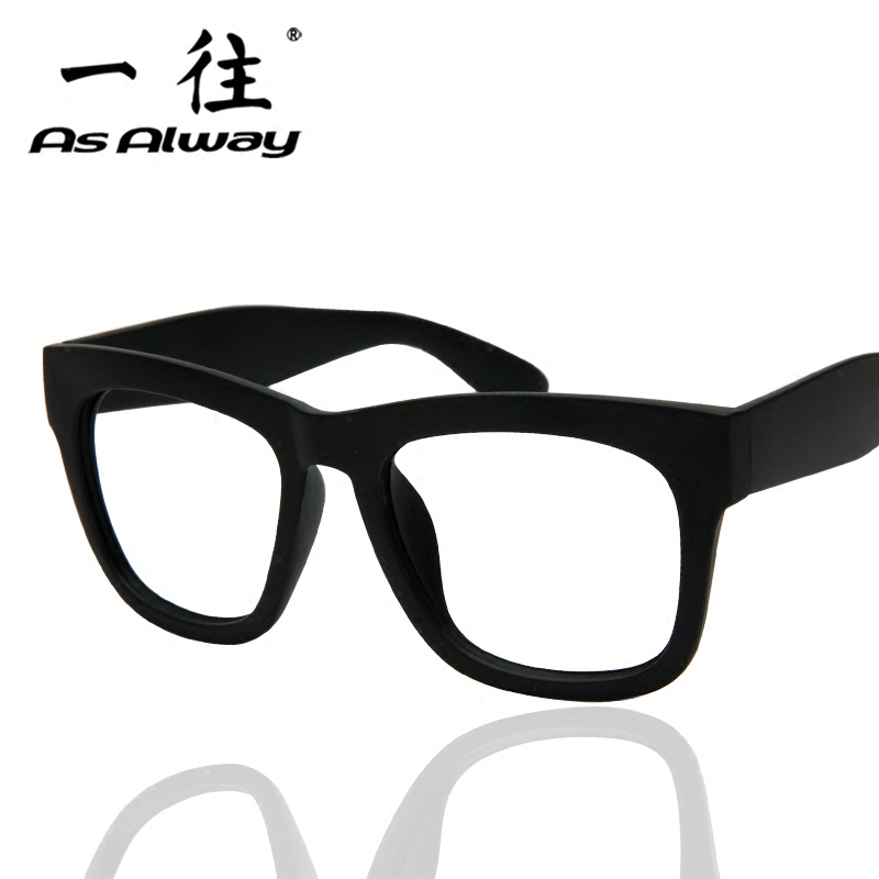 Korean Style Retro Glasses Frame for Men, Full Frame for Large Faces, Trendy Prescription Glasses Frame for Women, Large Frame Decorative Eyeglass Frame, Black Thick Frame