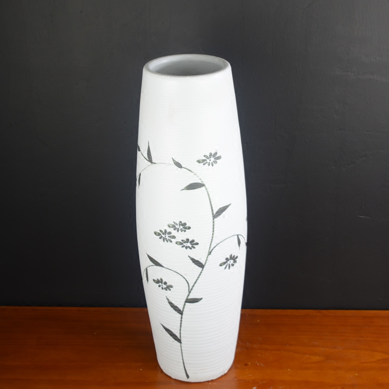 Jingdezhen ceramic big vase furnishing articles sitting room ground dry flower arranging large fake flowers set decoration simulation