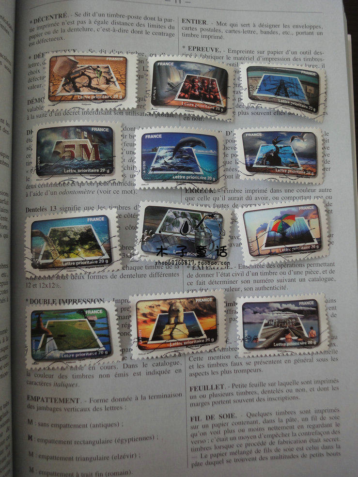 French Postage Stamps 2010 Stamp Festival Water Series 12 Full