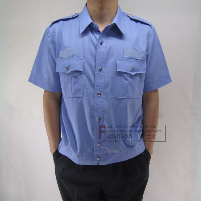 Security Workwear Short Sleeve Shirt Summer Security Shirt Jacket Property Security Clothing Summer Clothing