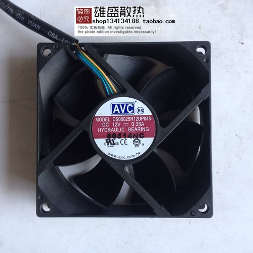 Оригинальный Тайвань AVC 8025 12V 0,35A DS08025R12UP048 4 Стичка ШИМ Охлаждающий вентилятор