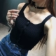 Phiên bản Hàn Quốc của chiếc áo trễ vai dệt kim ngắn đơn ngực gợi cảm lộ ra bên trong rốn bên ngoài mặc áo khoác nữ mùa hè quần áo Áo ba lỗ