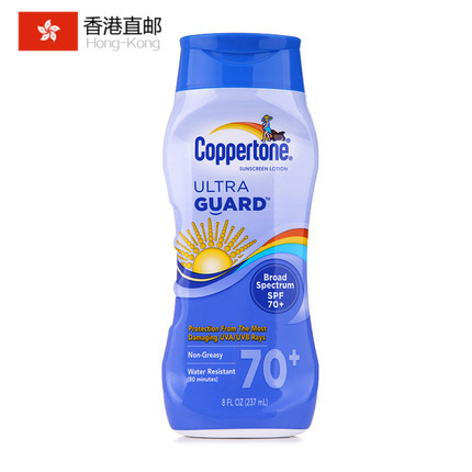 美国正品Coppertone/水宝宝超透气无油防晒霜乳液237ml SPF70