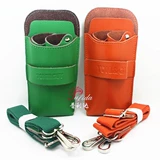 Машинка для стрижки волос, ножницы, поясная сумка, сумка через плечо для стрижки волос, простой и элегантный дизайн, из натуральной кожи