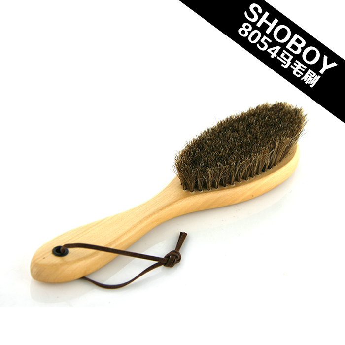  Horsehair Long-Handled Soft Bristle Shoe Brush, Bed Brush, Coat Brush, Polishing Shoe Polish Brush, Shoe Scrubbing Brush for Suede and Nubuck Leather Shoes