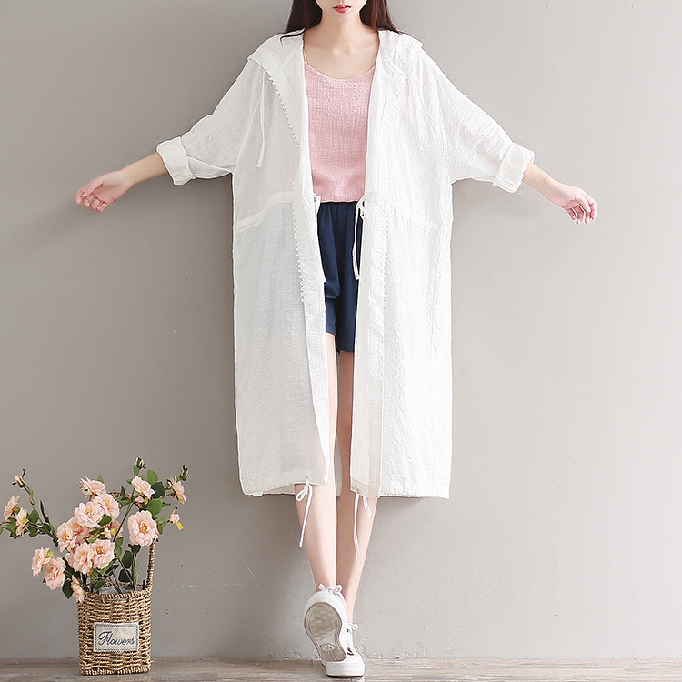 văn học áo cardigan lỏng bông khăn choàng áo khoác điều hòa không khí phù hợp với độ dài vừa phải ngắt nghỉ trời retro của phụ nữ Sen