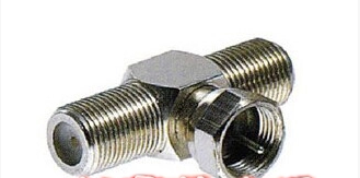 Cable TV adapter TV tee set-top box 1 minute 2 adapter one male to female British thread F head