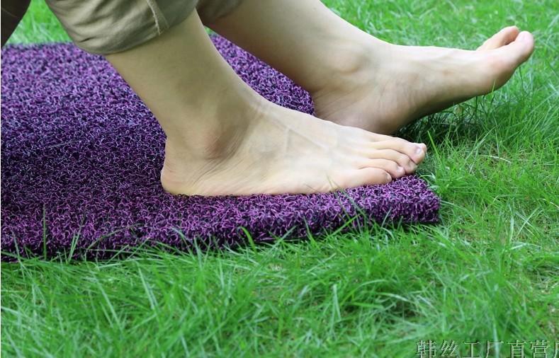 Customized thicker ring floor mat can be cut into the door door hall pvc anti - slip door pad 2CM automotive wire ring foot mat