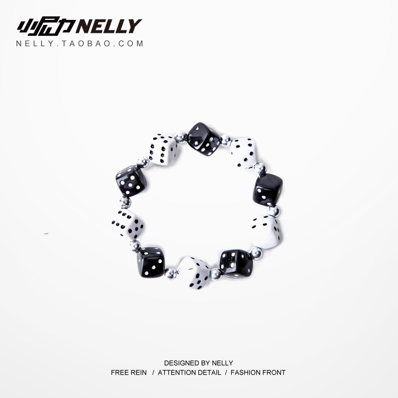 Tide original creative hand-made dice color bone coveted couple bracelet men and women gifts gifts