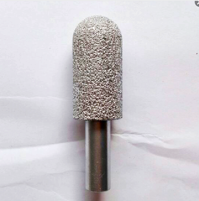 Hengli brazed quartz stone cutter head 5 cm long round bottom knife back water retaining arc cutter head stone processing tool