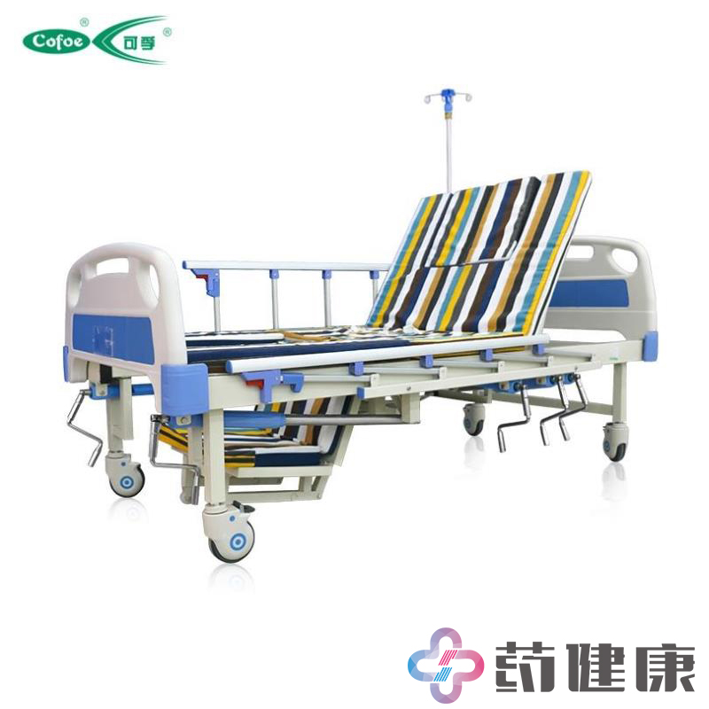 可孚逸舒家用多功能护理床 升降老人护理翻身床 带轮病床带便孔