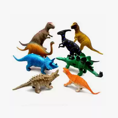 Ousni F283 realistic dinosaur 8-mounted model toys safe and non-toxic plastic simulation production