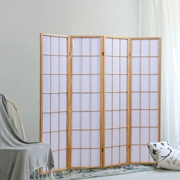 Vách ngăn nhiếp ảnh theo phong cách Nhật Bản vách ngăn gỗ rắn phòng khách phòng trà phòng nhà hàng vách ngăn di động