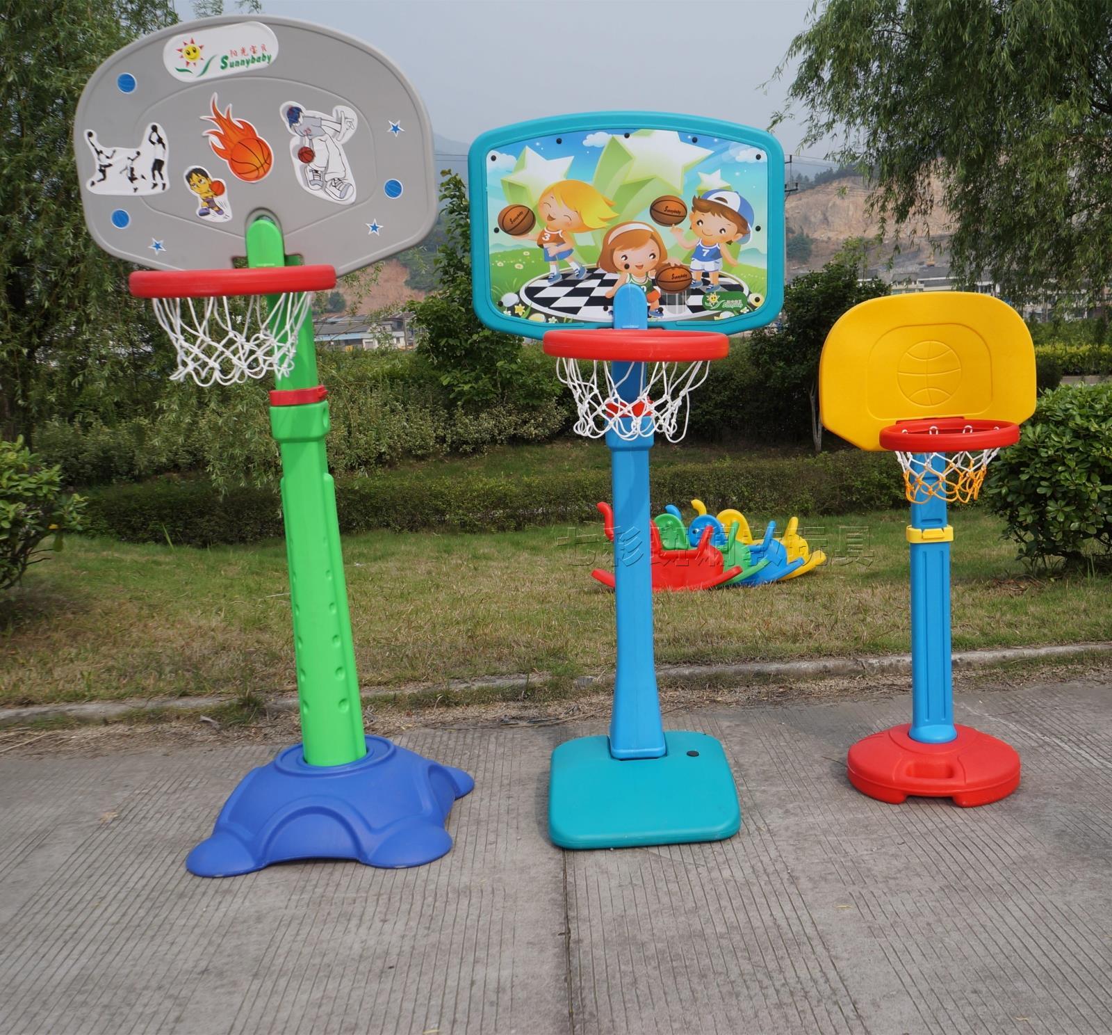 Children's toy blue ball frame kindergarten children's basketball frame plastic thickened lifting blue ball rack game props-Taobao