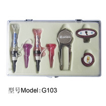 CAITON Golf Green Fork Cap Clip Golf Pin Gift Box Set Gadgets Great Gift for Personal Use