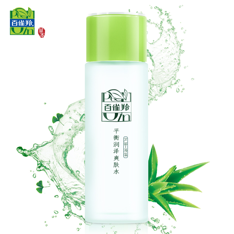 百雀羚爽肤水 草本平衡润泽精华水100ml  保湿补水白皙控油化妆水