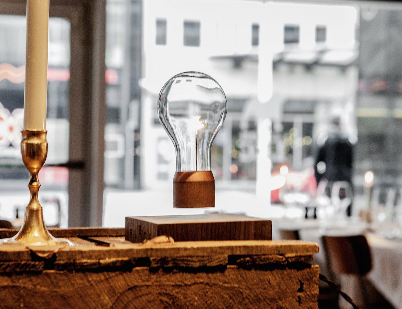 American flyte maglev bulb wireless charging luminous bulb hanging table lamp