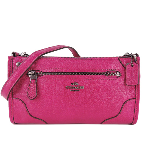 COACH 马车荔枝纹炼带扁斜背包 PayEasy官网直邮