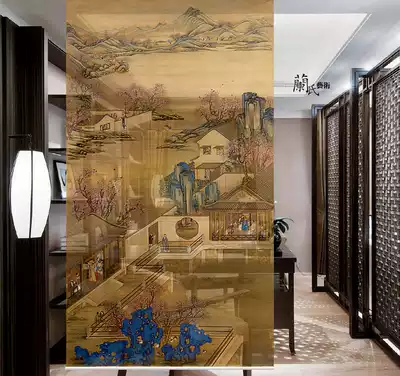 Popular YEESA different color modern Chinese soft screen partition hanging curtain transparent curtain 274 Yingzheng